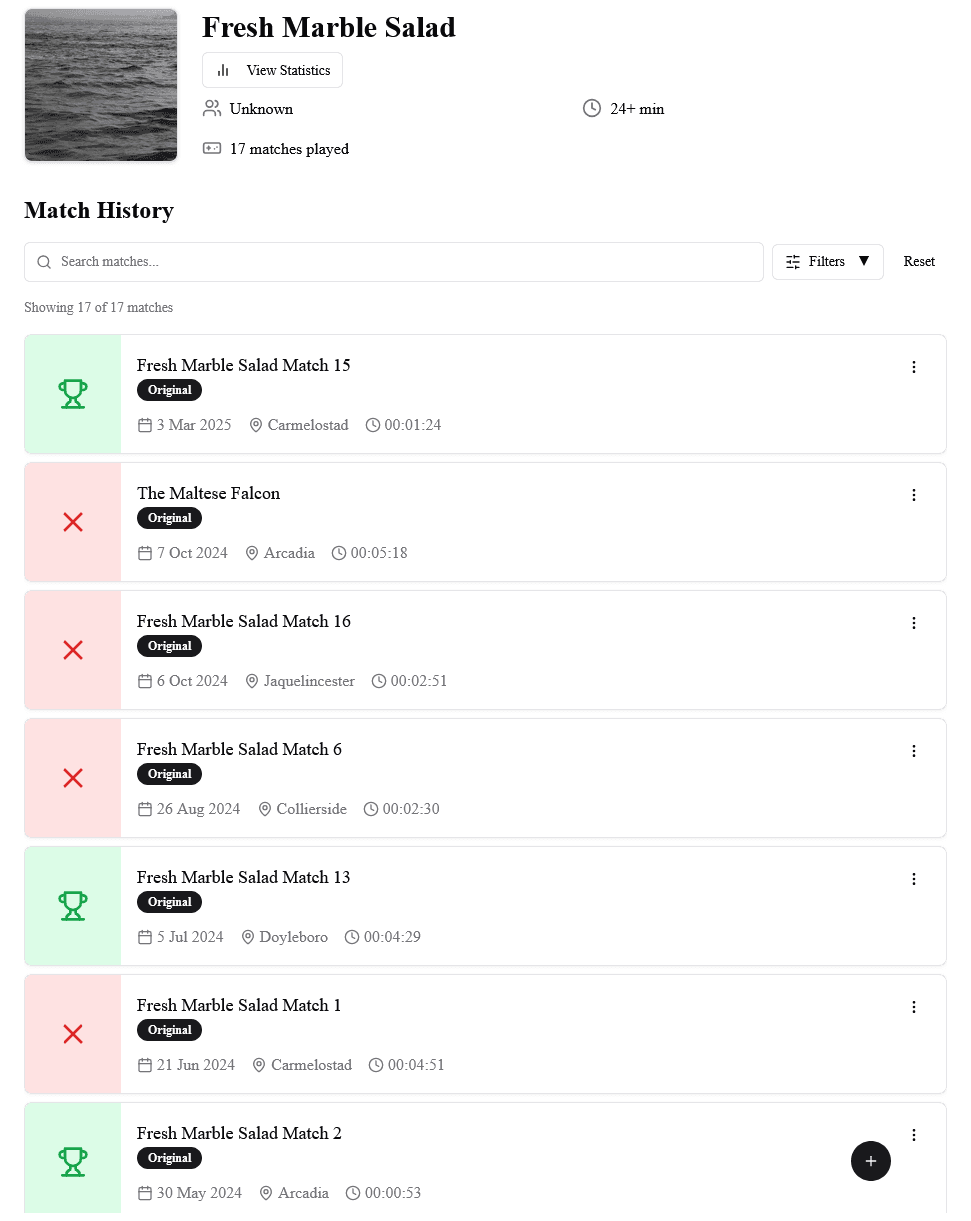 Game Page Light Mode